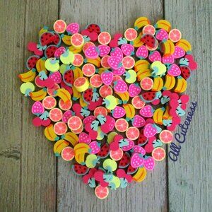 50pc Cute Fruit Mini Erasers